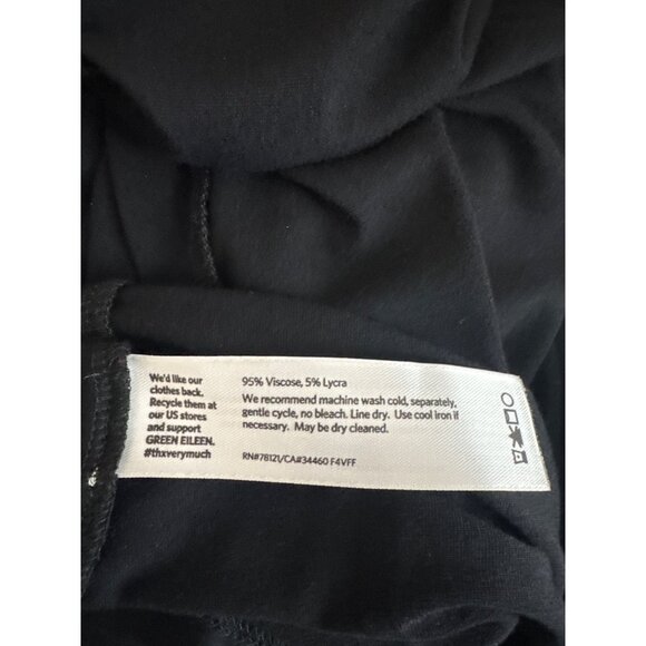 Eileen Fisher Womens Black Asymmetrical Long Sleeve Tunic Top Size XL - Picture 4 of 4